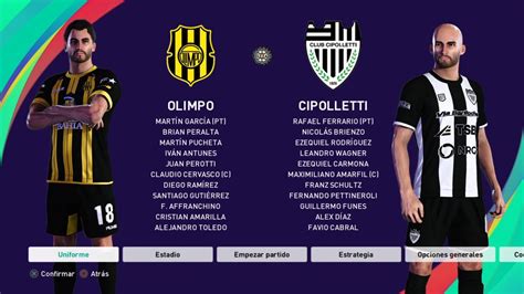 FederalA Olimpo Vs Cipolletti Pes2021 PS4 PS5 PC YouTube