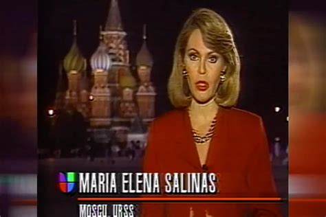 Tras Más De 35 Años Presentando El Noticiero María Elena Salinas Anunció Que Dejará Univision