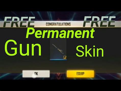 Free Fire Permanent Gun Skin Kord YouTube