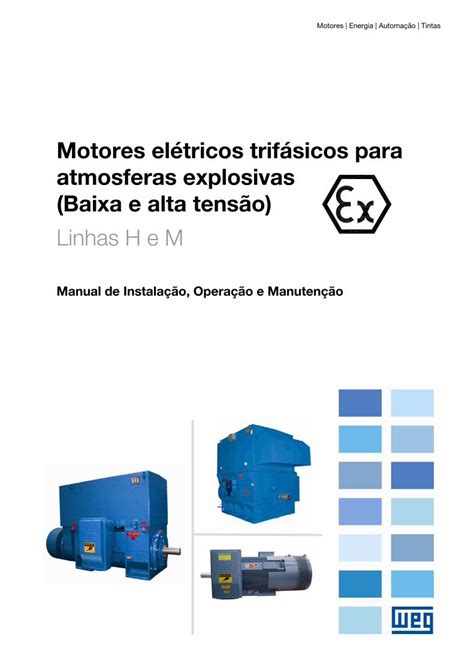 Pdf Weg Motor De Inducao Trifasico De Baixa E Alta Tensao Para