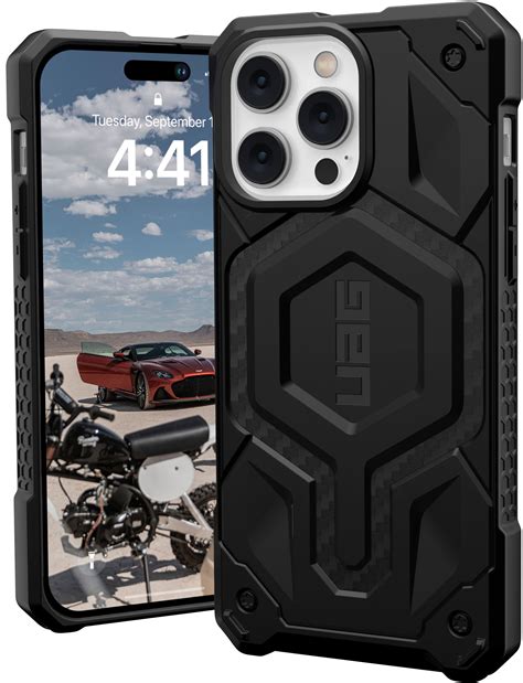 Best Buy Uag Monarch Series Case With Magsafe For Iphone 14 Pro Max Carbon Fiber 114031124242