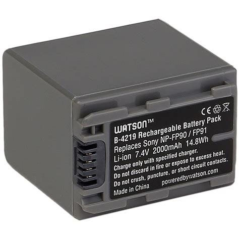 Watson NP-FP90 Lithium-Ion Battery Pack (7.4V, 2000mAh) B-4219