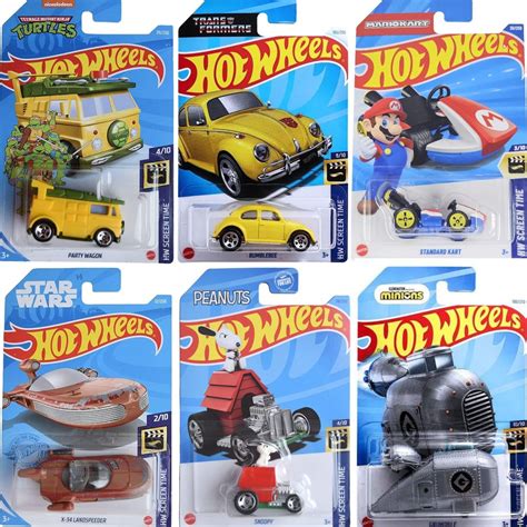Hot Wheels Screen Time Escolha Lote De Miniaturas Temáticas de Filems e Séries Shopee Brasil