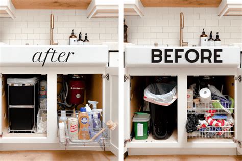 Kitchen Sink Cabinet Organization Ideas and Solutions - Modern Glam