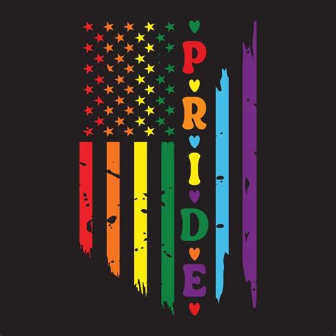 Pride Gay Typography T Shirt Design Human LGBTQ Pride Illustration