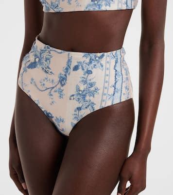Magenta Floral Bikini Bottoms In Blue Agua By Agua Bendita Mytheresa