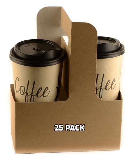 Buy Pack Disposable Cup Drink Carrier With Handles Kraft Or