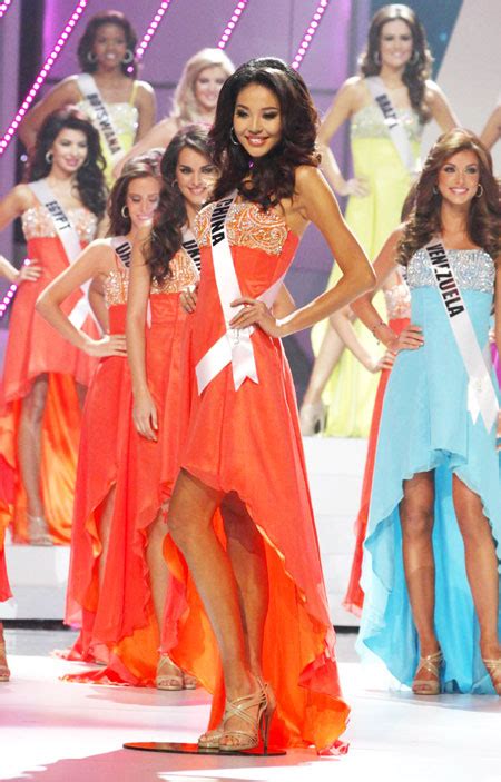 Miss China Luo Zilin In Miss Universe 2011 Pageantstylecn