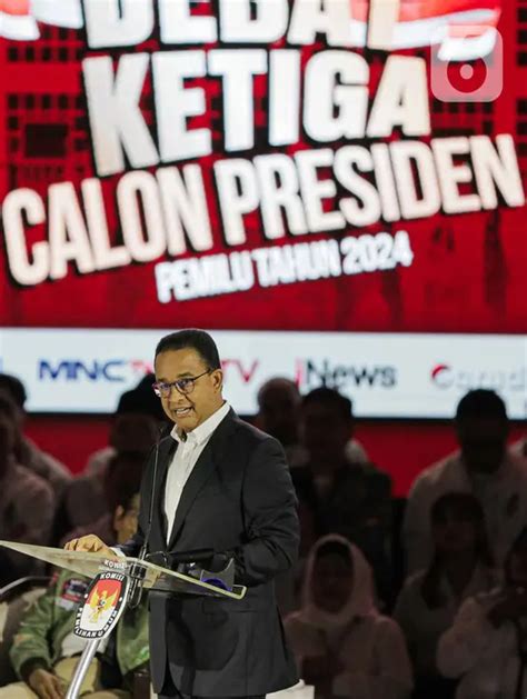 Ekspresi Ketiga Calon Presiden Saat Adu Gagasan Pada Debat Ketiga