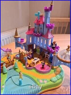 Polly Pocket Beauty And The Beast Playset Castle Figures Disney Vintage