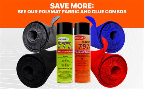 Polymat 797 Spray Adhesive High Temperature Extreme Bond Headliner Glue 160f