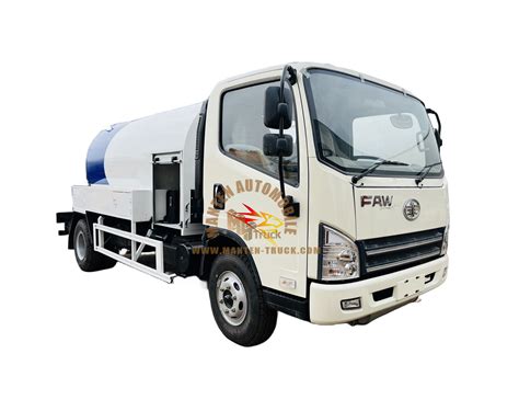 Customized Faw Wheels Cbm Lpg Bobtail Gas Tank Refilling Truck