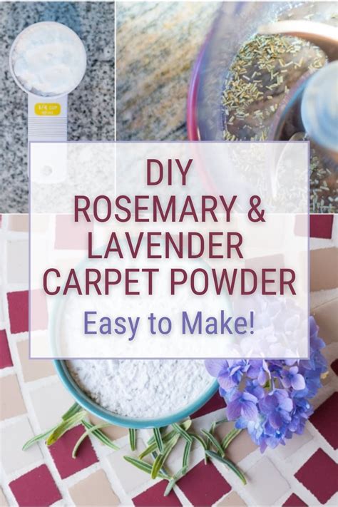 How To Make Diy Carpet Powder Using Rosemary And Lavender Carpet