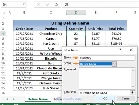 How To Name A Cell In Excel Easy Ways Exceldemy