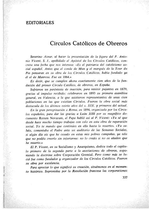 Pdf Circulos Cat Licos De Obreros