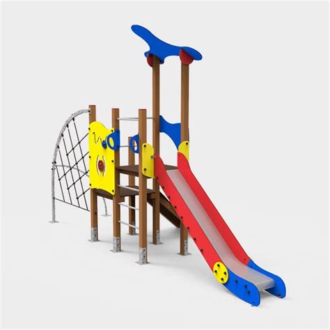 Playground Play Structure KLASIK 3 Novatilu Stainless Steel