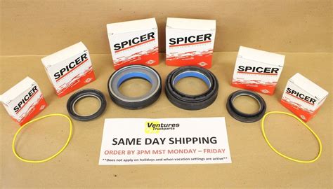 Inner Knuckle Vacuum Seal Dust Seal O Ring Kit Ford F250 F350 Dana