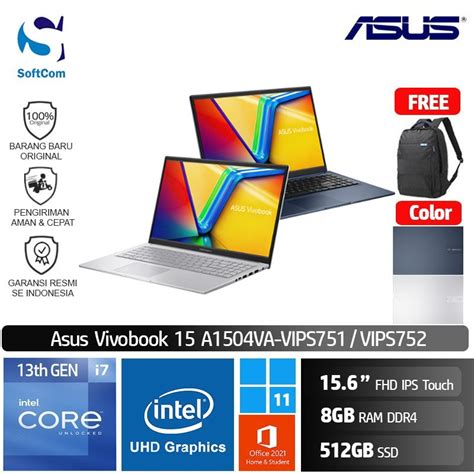 Jual Asus A1504VA VIPS751 VIPS752 I7 1355U 8GB 512GB Touch W11 Vivobook