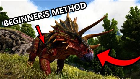 How To Tame A Triceratops In Ark Youtube