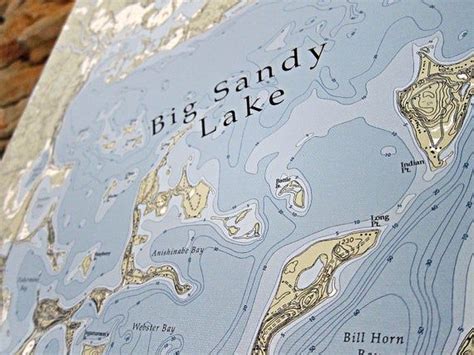 Big Sandy Lake Canvas Lake Map - Etsy | Sandy lake, Lake map, Big sandy