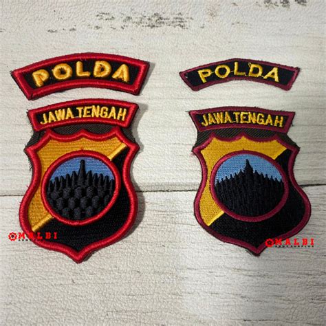 Jual Atribut PDL Logo JATENG Bet Timbul POLDA JAWA TENGAH 3D Timbul