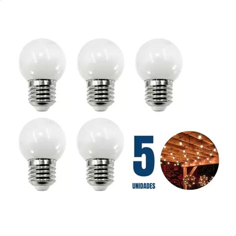 Kit L Mpadas Led Bolinha G Decora O Varal Amarela Mercadolivre