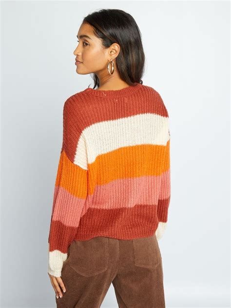 Pull En Maille Jdy Orange Kiabi