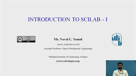 Introduction To Scilab I Youtube