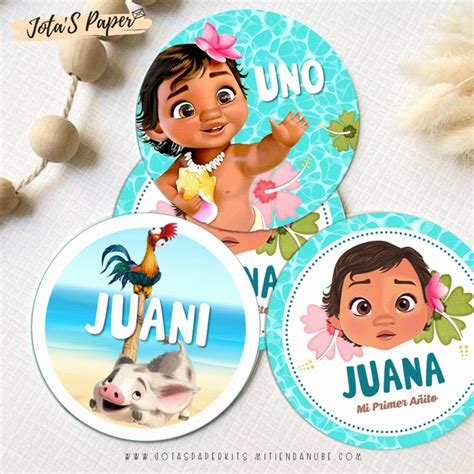 Kit Imprimible MOANA BEBE Comprar En Jotas Paper Kits