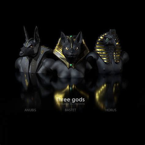 3 Pack 20 Percent Discount Gods Bastet Anubi Horus Pack 3D Model 3D