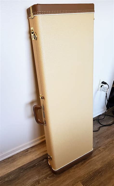 G G Stratocaster Hardshell Blonde Tolex Case Reverb