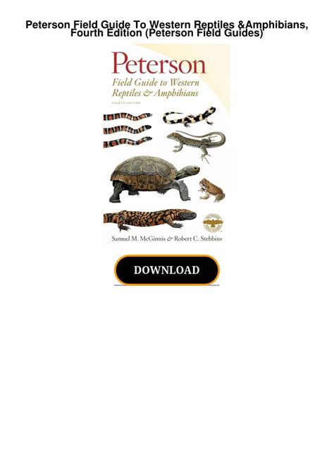 PPT Peterson Field Guide To Western Reptiles Amphibians Fourth