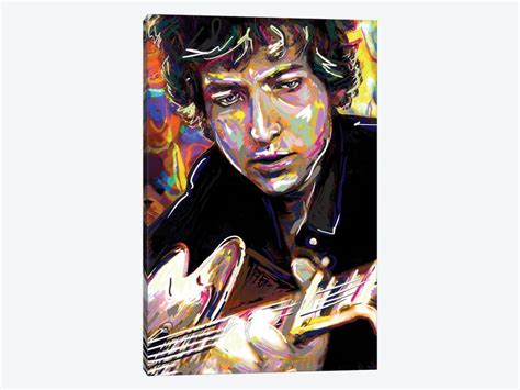 Bob Dylan "Hey Mr. Tambourine Man" C - Canvas Wall Art | Rockchromatic