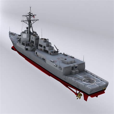 Uss Gridley Ddg Arleigh Burke Class Destroyer D Model