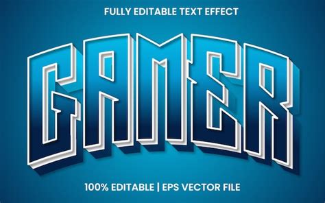 Premium Vector Gamer Text Effect Editable Vector