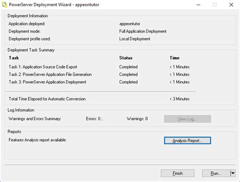 Deploying The Tutorial Powerbuilder Application Migration