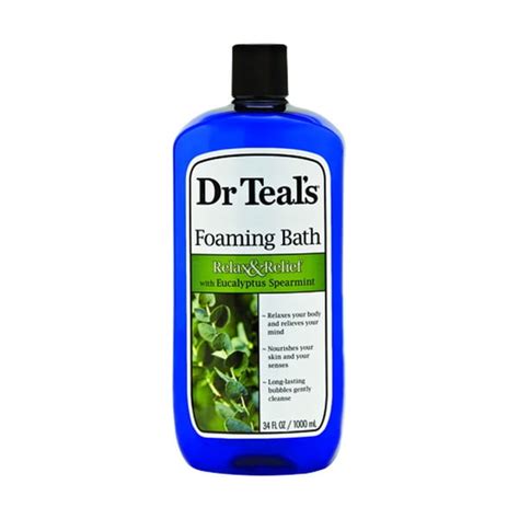 Dr Teals Epsom Salt Foaming Bath Relieve Eucalyptus