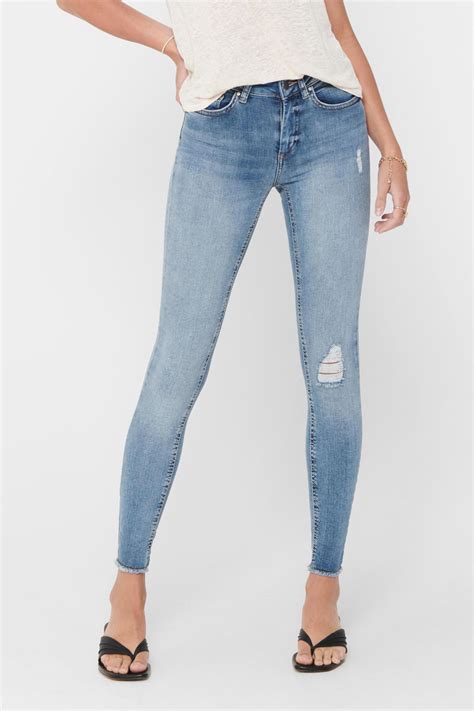 Only Skinny Jeans Onlblush Denim Light Blue Regular Wehkamp