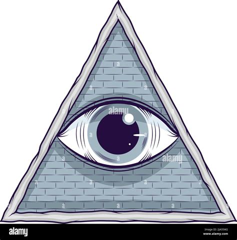 Eye In Triangle Symbol Icon Stock Vector Image And Art Alamy
