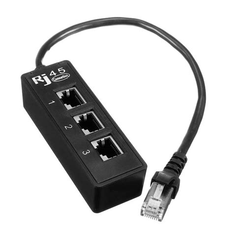 Mosunx Cables RJ45 1 To 3 Ethernet LAN Network Cable Splitter 3 Way ...