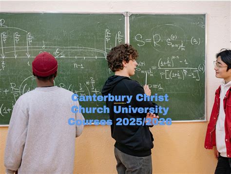 Canterbury Christ Church University Courses 2025/2026 - University College