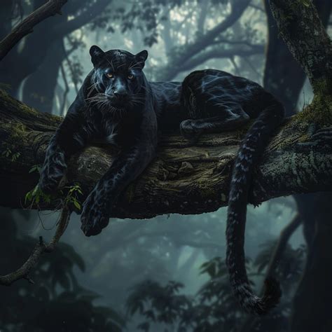 Majestic Black Panther A Fantasy Art Masterpiece In Dnd Style Premium