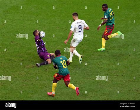 Cameroon Goalkeeper Devis Epassy Makes A Save From Serbias Aleksandar