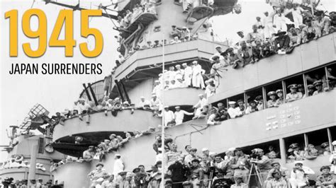 On ThisDayInHistory 1945, Japan surrenders to the Allies, bringing an end to WWII. | HISTORY ...