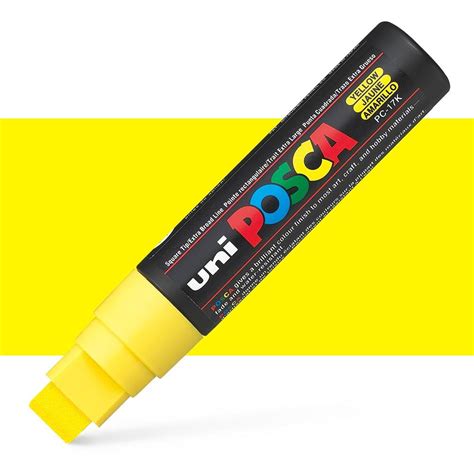 Posca Pc 17K Extra Broad Chisel Tip Paint Marker Pen Yellow HobbyShop Ie