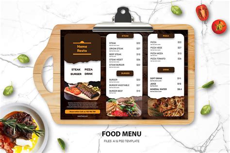 Creative Restaurant Menu Design Inspiration