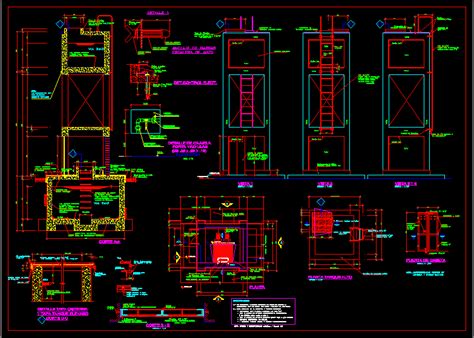 Tanque Elevado En Autocad Librer A Cad