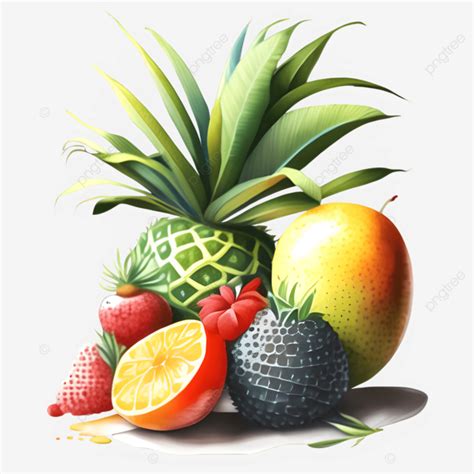 Mezcla De Frutas Frescas Y Sabrosas Png Dibujos Frutas Frutas Frescas