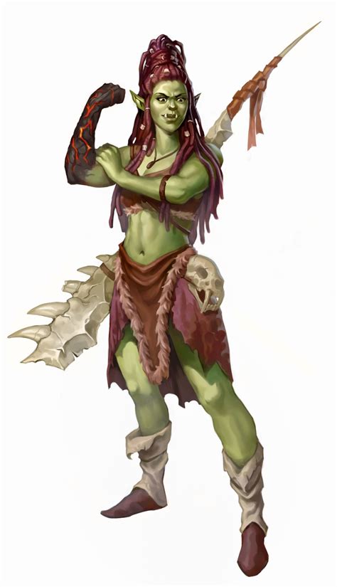 Artstation Female Orc Fighter Ilina Naydenova In 2020 Female Orc