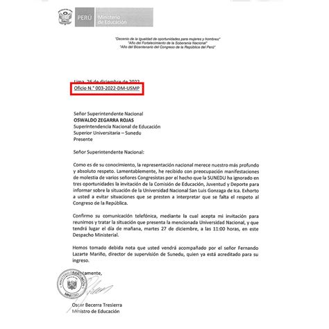 Convoca on Twitter Ministro de Educación Óscar Becerra comunicó